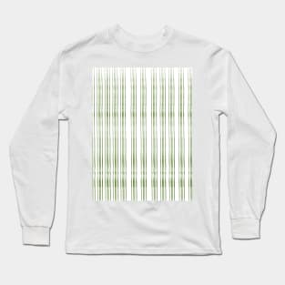 Modern Thin Green Lines Long Sleeve T-Shirt